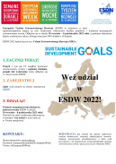 Plakat Europejskiego Tygodnia Zrównoważonego Rozwoju 2022